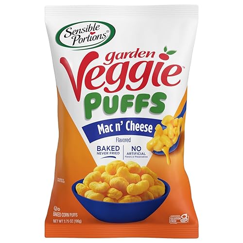 Sensible Portions Garden Veggie Mac & Cheese Puffs, 3.75 Oz