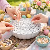 Easter-ets Candy Coated White Chocolate Eggs - 2lb Bulk Bag - Pastel Hard Shell Spring Treats for Easter Baskets, Egg Hunts, and Party Favors - Kosher