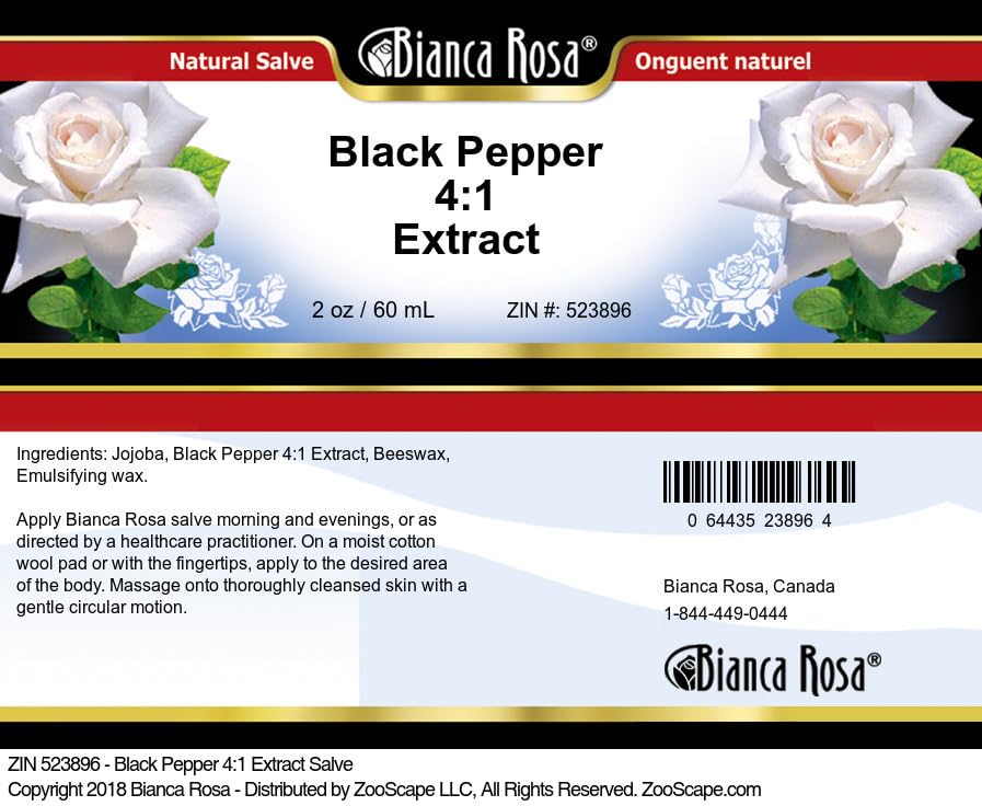 Black Pepper 4:1 Extract Salve (2 oz, ZIN: 523896) - 3 Pack