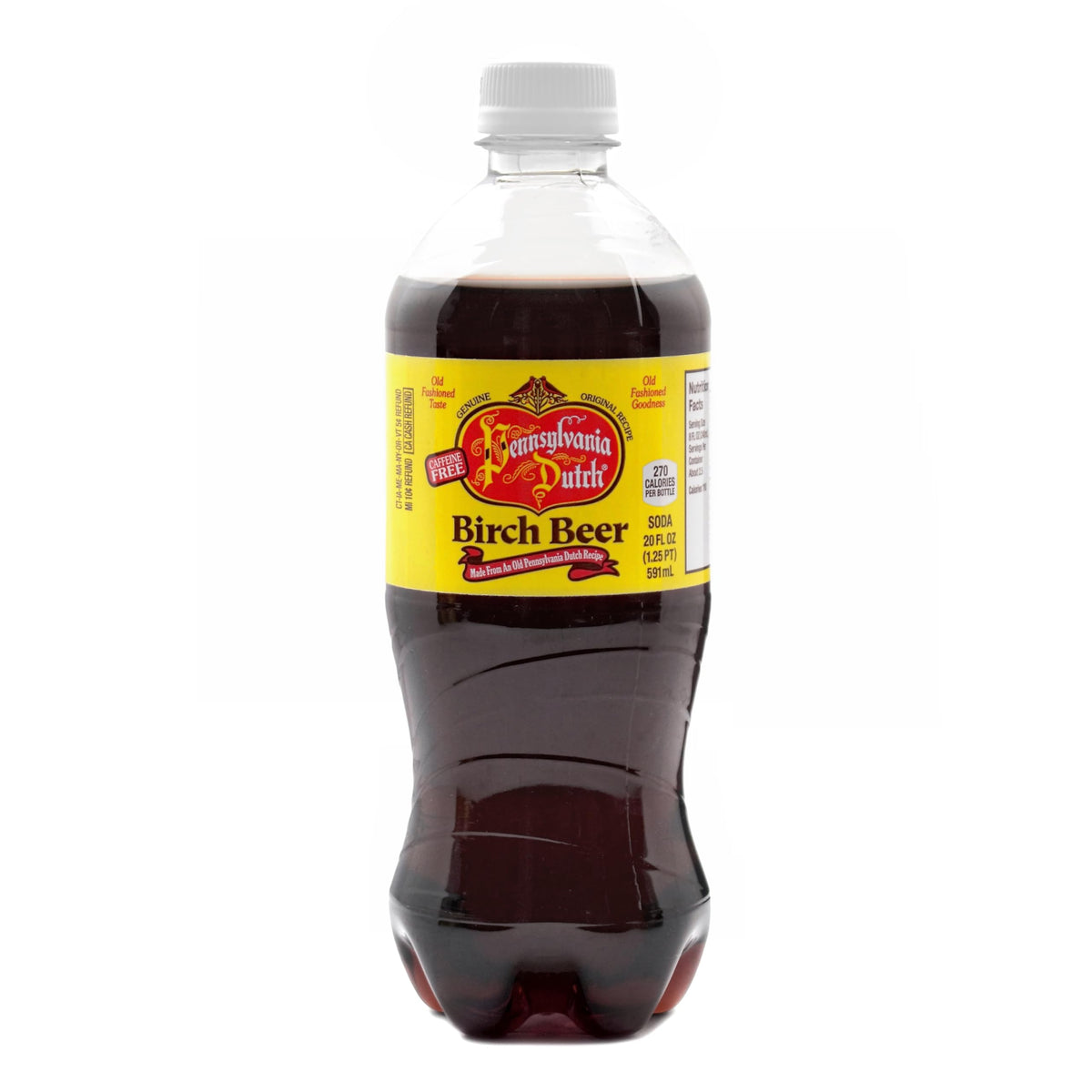 AmishTastes PA Dutch Birch Beer, A Dark, Old-Fashioned Favorite Amish Drink, 20 Oz. (Pack of 4)