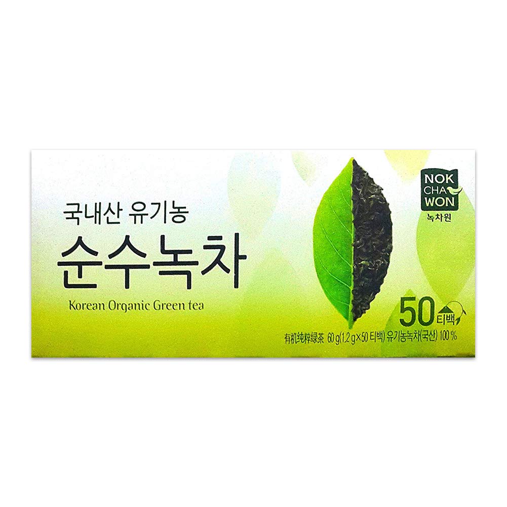 (Tea Collection) Organic 100% Pure GreenTea 50 teabags For Vegan