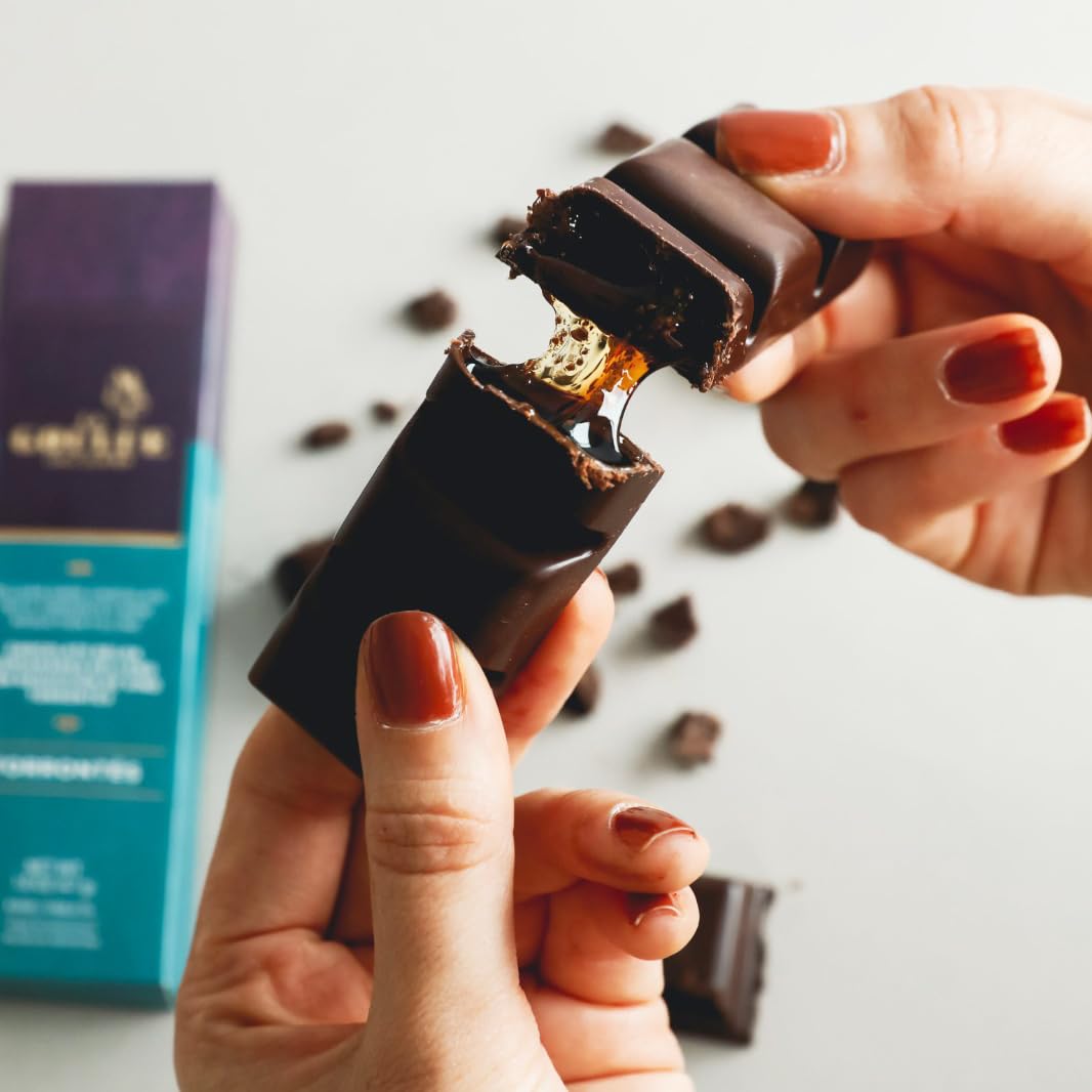 La-Goulue-Chocolatier Gourmet Dark Chocolate Bars - Infused with Wine Varietal, Artisan Belgian Chocolate Selection with Cabernet Sauvignon, Malbec
