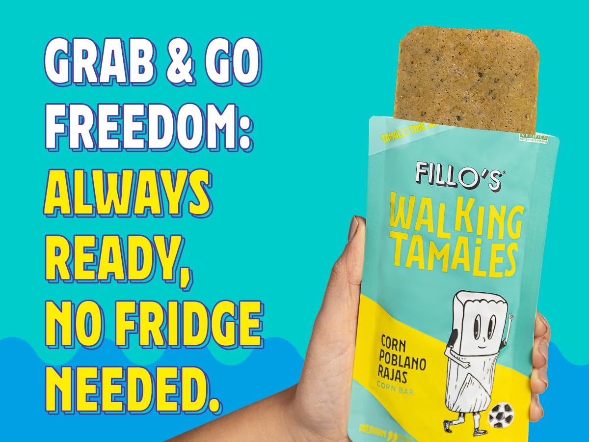 Fillo's Walking Tamales Mild Variety, Ready to Eat Meal, Gluten Free, 7 Pk