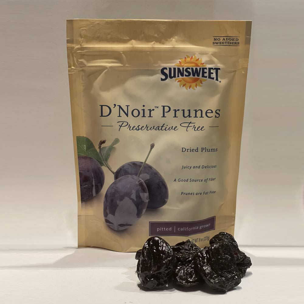 Sunsweet D'Noir Prunes 8 oz (Pack of 4)