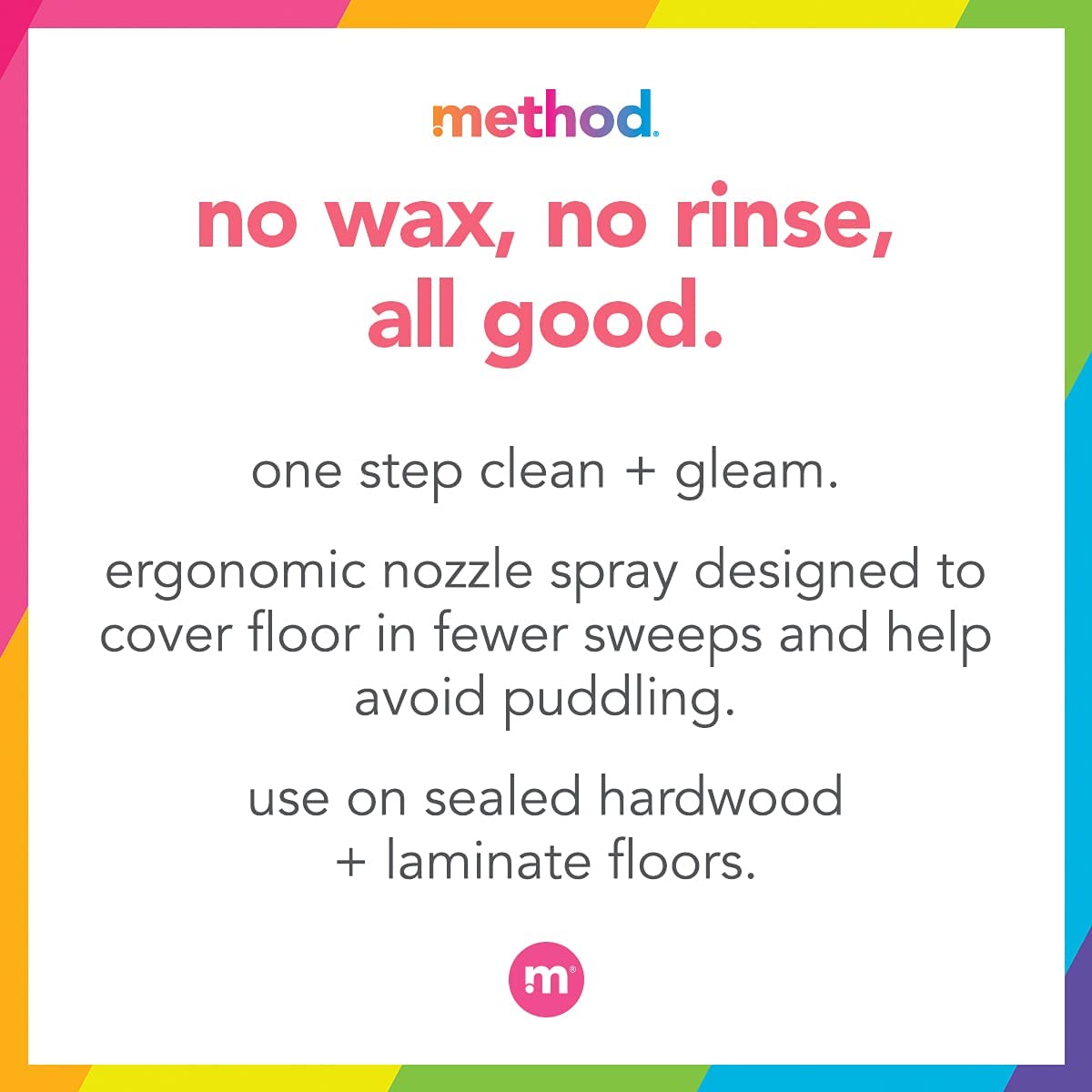 Method Squirt + Mop Hardwood Floor Cleaner Refill, Almond, 68 Ounce