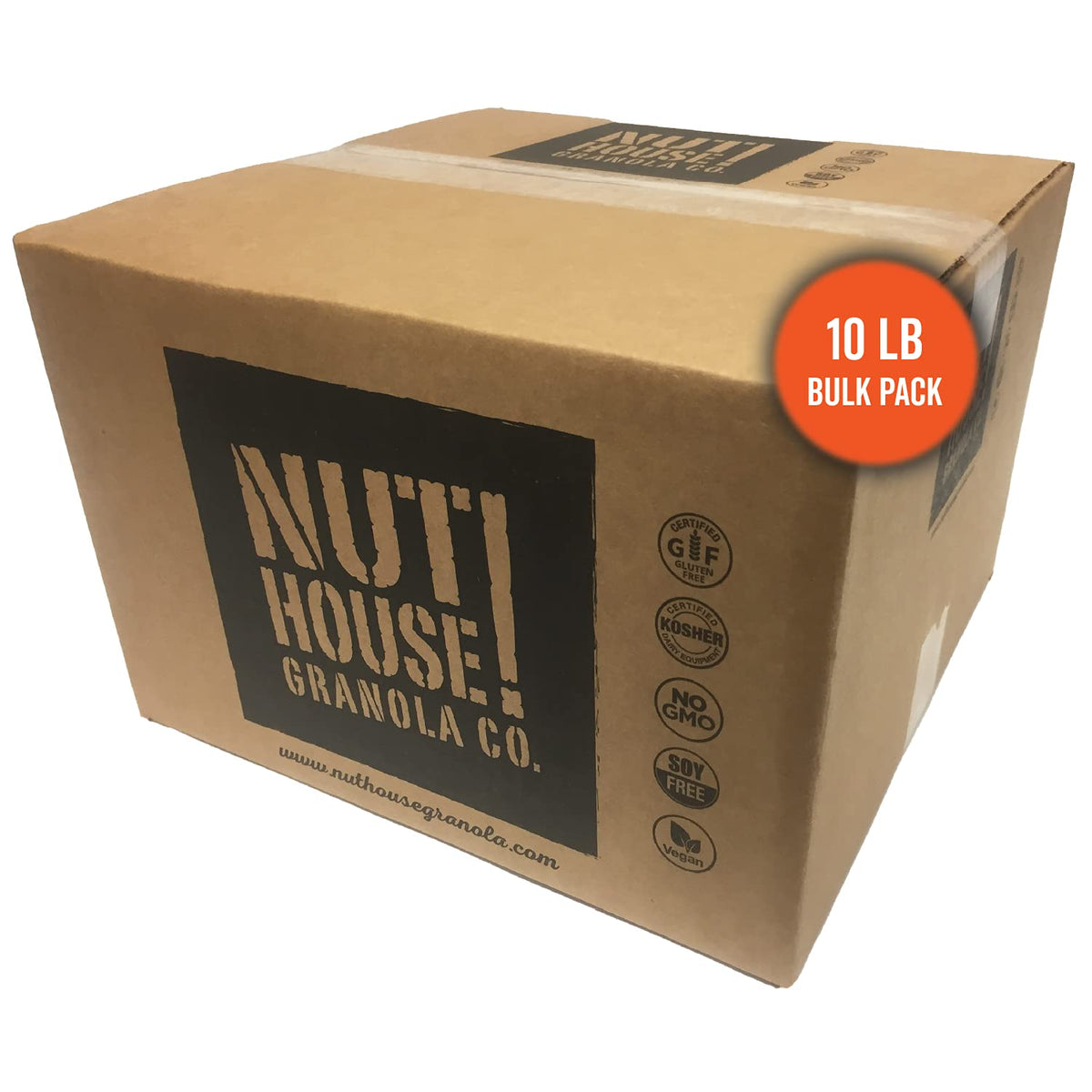 NutHouse! Granola Company - Premium Apple-Cranberry Granola | Certified Gluten-Free, Non-GMO, Kosher | Vegan, Soy-Free | 10 lb. Bulk Bag (1-Pack)