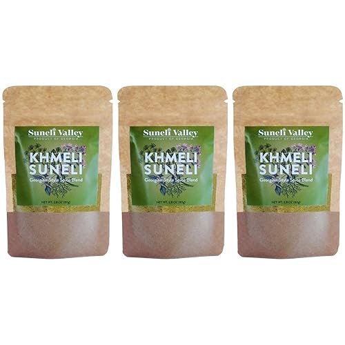 Suneli Valley Khmeli Suneli | Premium Georgian-Style Seasoning | Aromatic Mix of Herbs and Spices | Ideal for Grilled Meats, Seafood, Poultry | 2.8oz