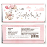 Big Dot of Happiness We Can Bearly Wait - Candy Bar Wrapper Teddy Bear Baby Shower Favors - Set of 24