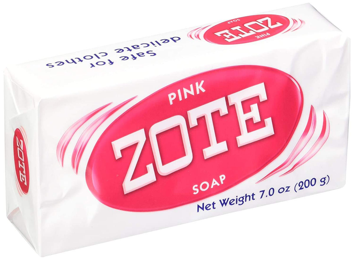 Zote Laundry Soap Bar Pink 4 Bars 7.0 Ounce Each