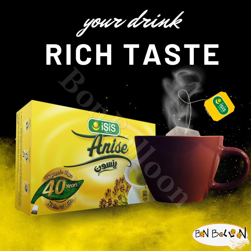 Isis Herbal Tea Natural Egyptian Anise Tea Flower Anis Aniseed No Artificial Flavors No Artificial Coloring No Preservatives No Additives Non Gmo