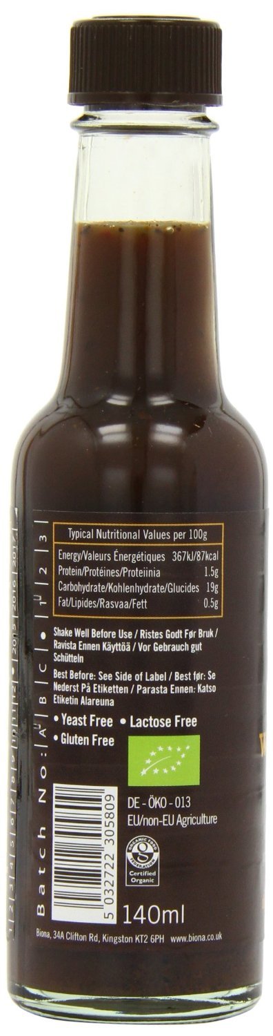 Biona Worcestershire Sauce 140ml-3 Pack