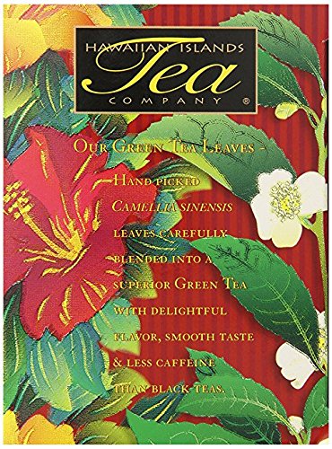 Hawaiian Islands Tea Company Hibiscus Honey Lemon Tropical Green Tea, All Natural - 20 Teabags (1 Box)