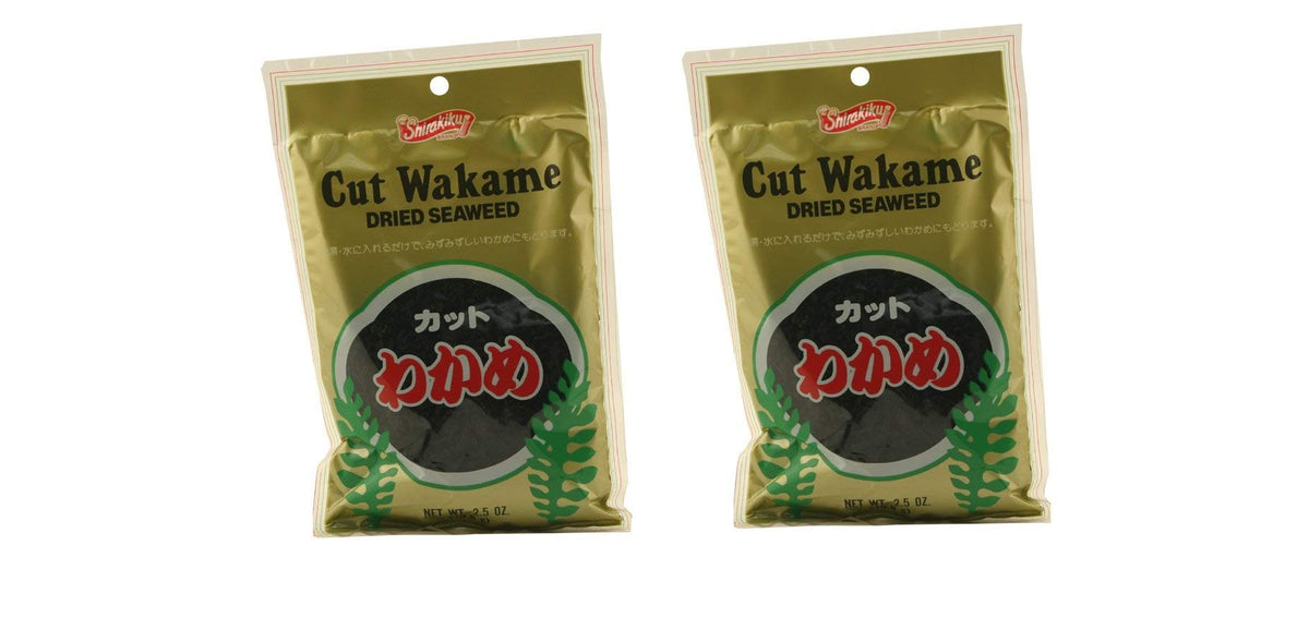 Wakame Cut Dried Seaweed 2.5 Ounce By Shirakiku Two Pack