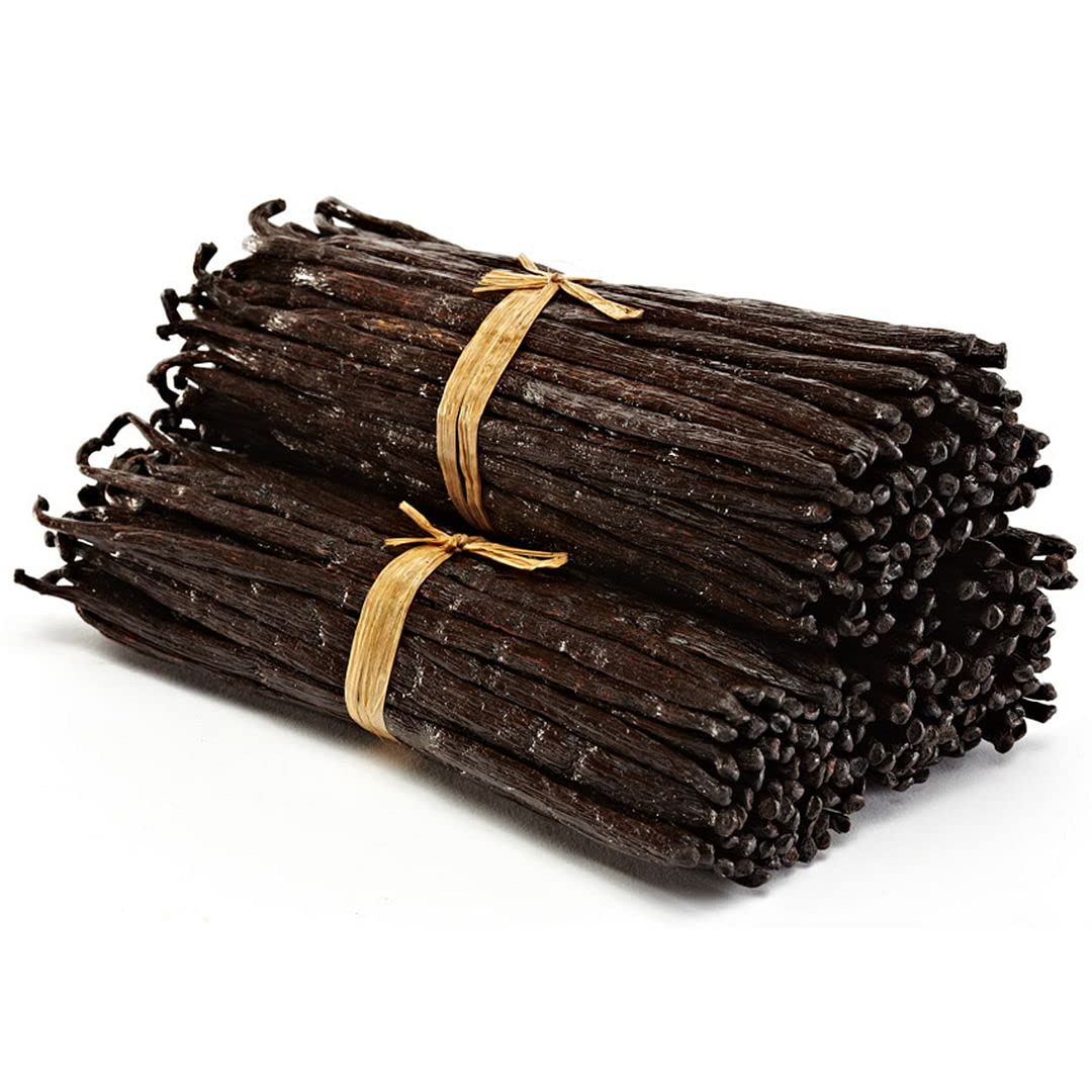 10 Hawaiian Vanilla Beans Whole Grade A Vanilla Pods for Homemade Vanilla Extract, Baking, Ice Cream, Flavoring, & Vanilla Powder
