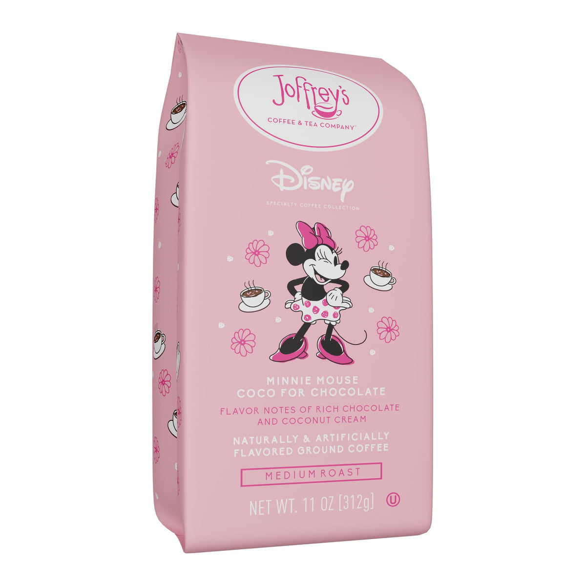 Joffrey’s Coffee - Disney Minnie Mouse Coco for Chocolate | Rich Chocolate and Coconut Cream (Ground, 11oz)