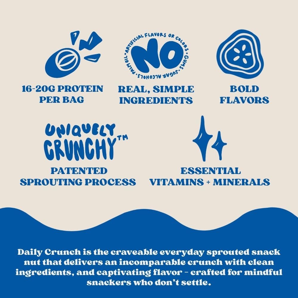 Daily Crunch, Almonds Pepitas Sprouted Dill Pickle, 4 Ounce