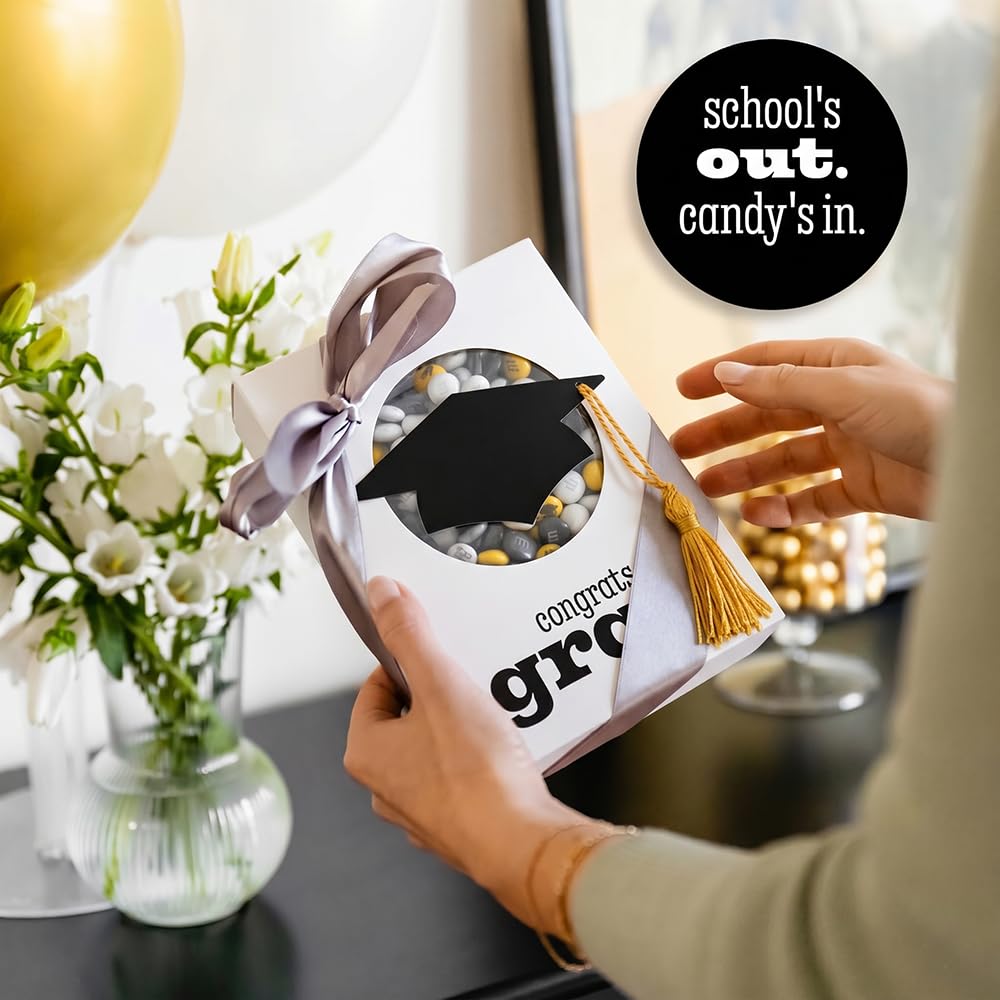 M&M'S Graduation Milk Chocolate Candy, 1 lb Gift Box