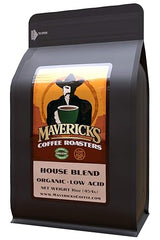 Mavericks House Low Acid Coffee 100% Organic Ingredients Coffee - Ground (Medium Roast)
