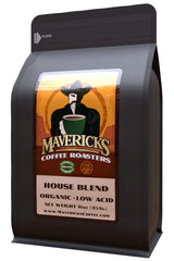 Mavericks House Low Acid Coffee 100% Organic Ingredients Coffee - Ground (Medium Roast)