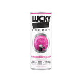 Lucky Energy Drink Strawberry Slush, Zero Calories, 200mg Caffeine, 12 Pack