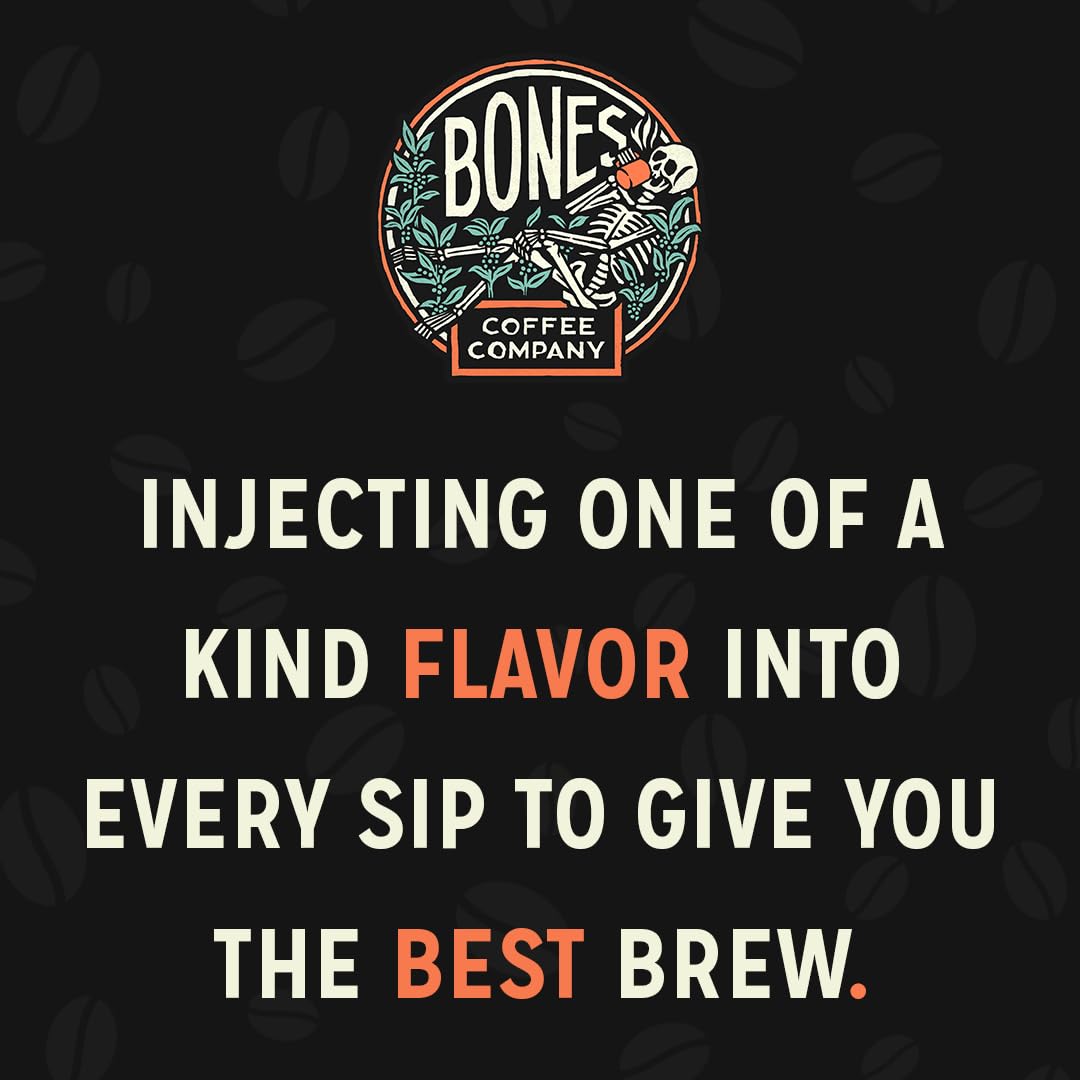 Bones Coffee Company Megalodonut, Boston Cream Donut Flavored Coffee Pods, Low Acid Medium Roast Single-Serve Bones Cups, Compatible with Capsule