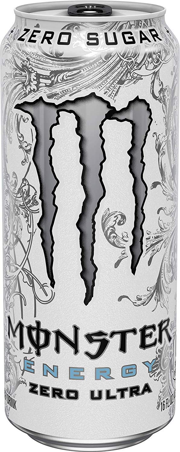Monster Energy Ultra Zero Sugar Energy Drinks 16 ounce cans (Ultra Zero, 12 Cans)