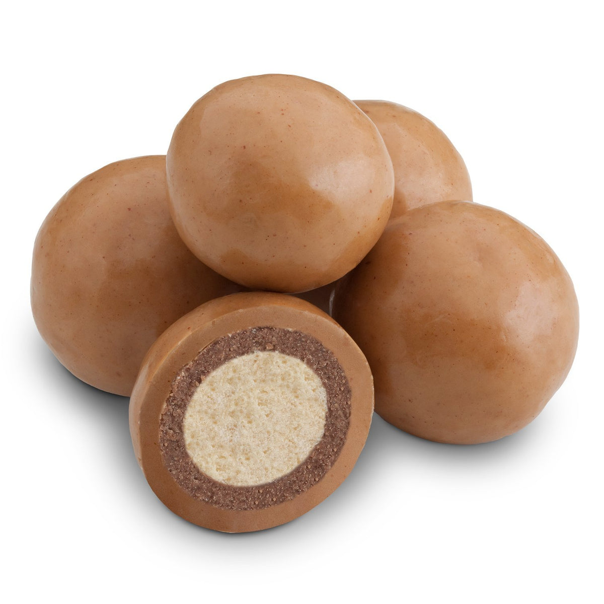 Dulcefina chocolate and Sweets, Peanut Butter Milk Chocolate Malt Balls (2 Lbs)