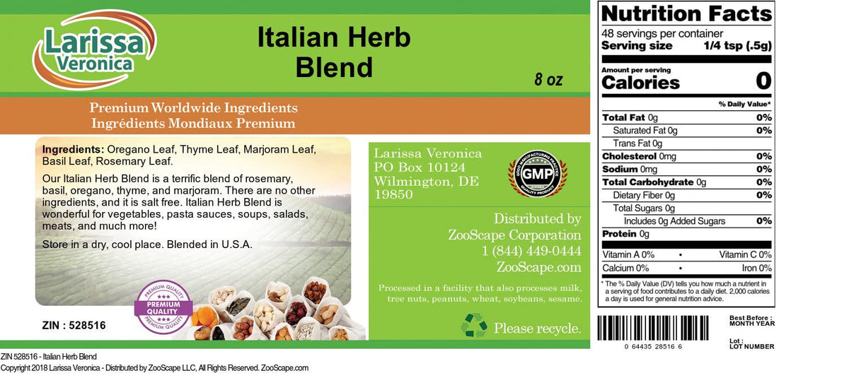 Italian Herb Blend (8 oz, ZIN: 528516) - 2 Pack