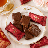 Maxim's De Paris - Chocolate Covered Crispy Crepes Assortment Milk And Dark Chocolate, Individually Wrapped in Paris Box, 24 pces