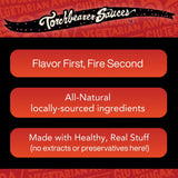 Torchbearer Sauces Plum Reaper 5 oz Super Hot Sauce - Heat Level 8 - All Natural Hot Sauce, Vegan, Extract-Free