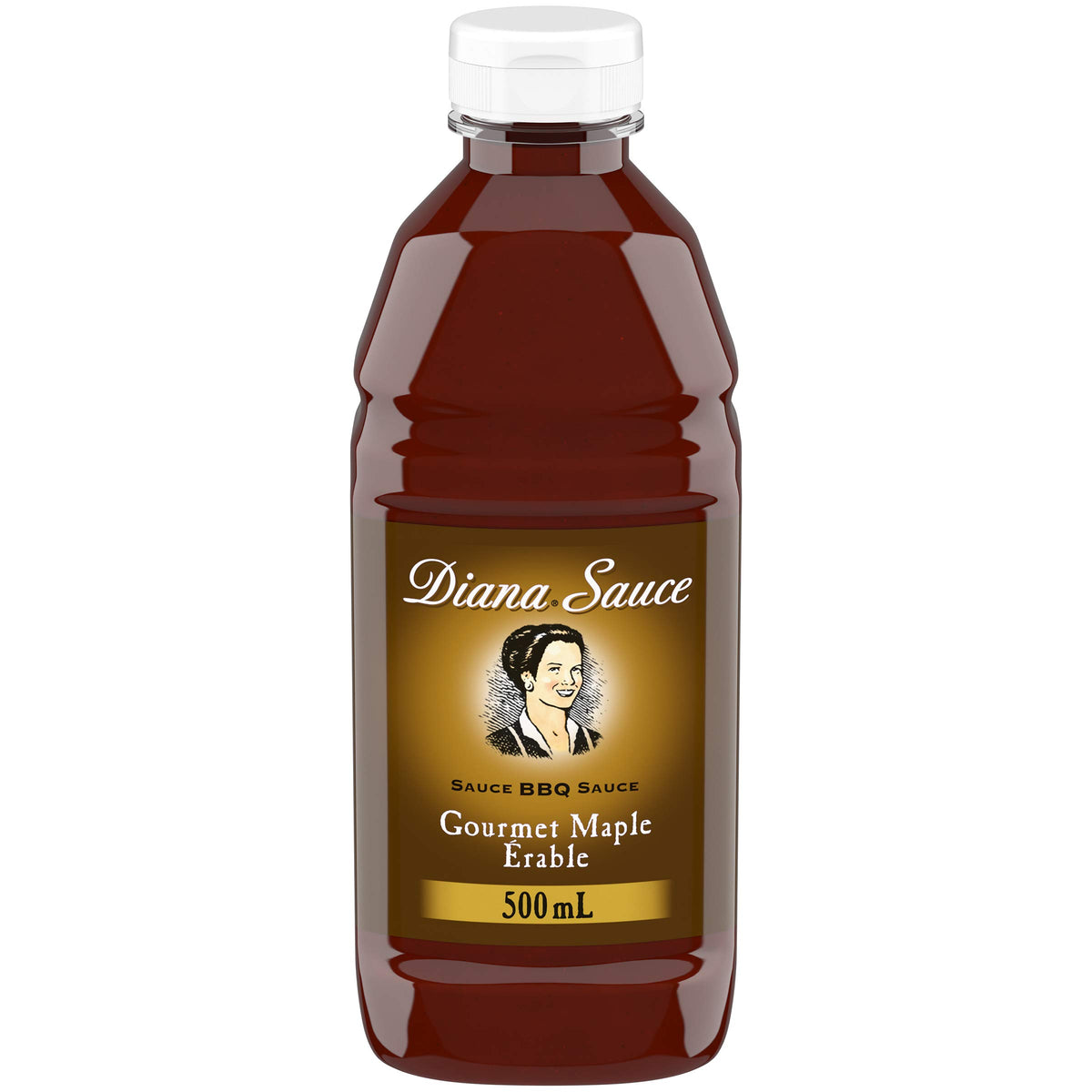 DIANA BBQ Sauce, Maple Syrup, 500ml/16.90 Fluid Ounces {Imported from Canada}