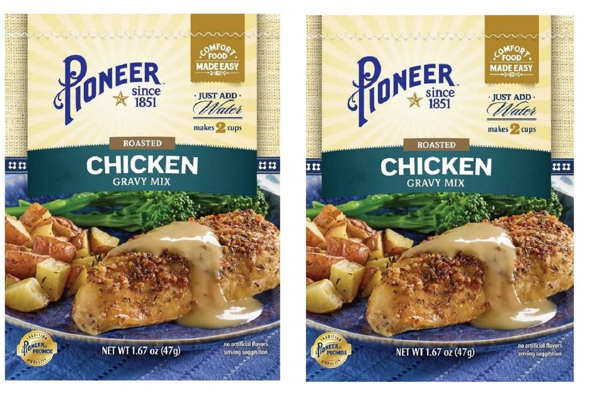 Pioneer Gravy & Seasoning Mixes - 2 packages (Roasted Chicken 1.67oz)