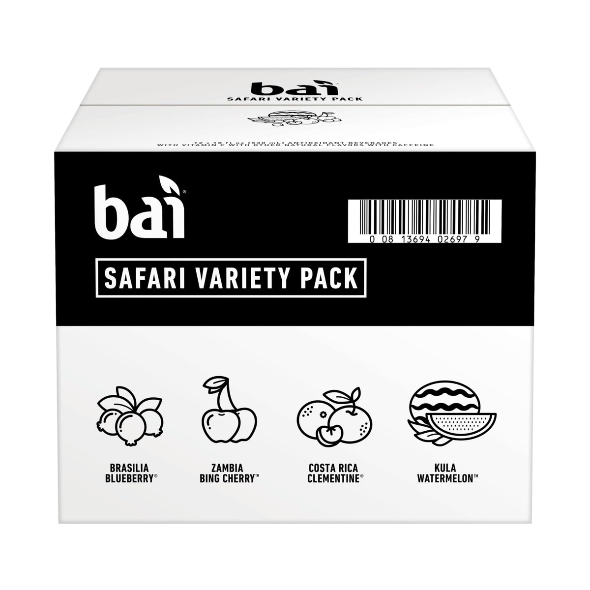 Bai Flavors Variety Pack, Antioxidant Infused Water Beverage, with Vitamin C and No Artificial Sweeteners, 18 fl oz bottles, 12 pack