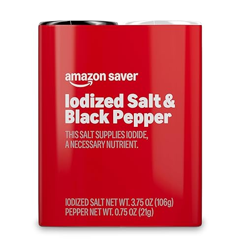 Amazon Saver, Iodized Salt & Black Pepper, 4.25 Oz