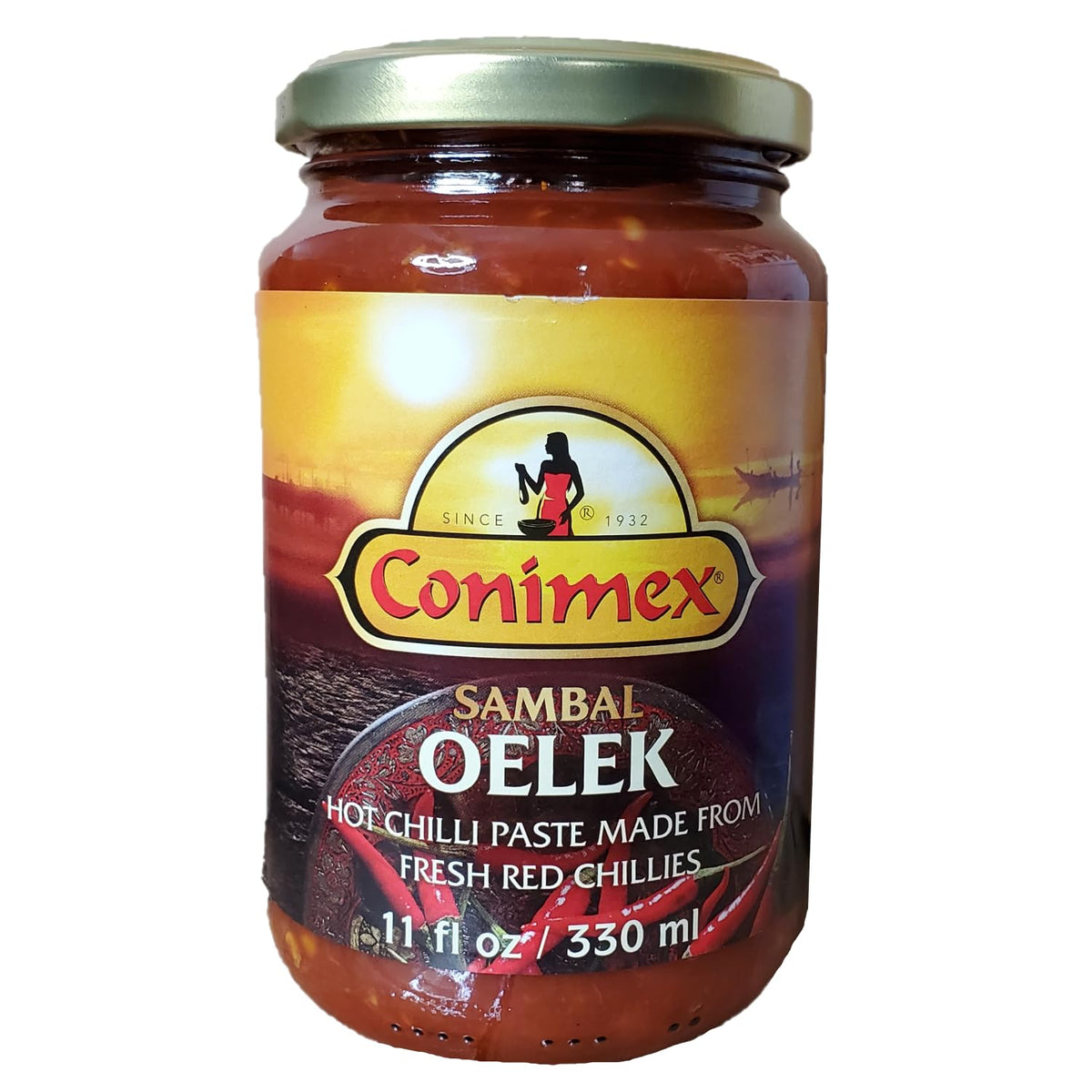 Conimex Sambal Oelek (Hot Chilli Paste) (11 oz)