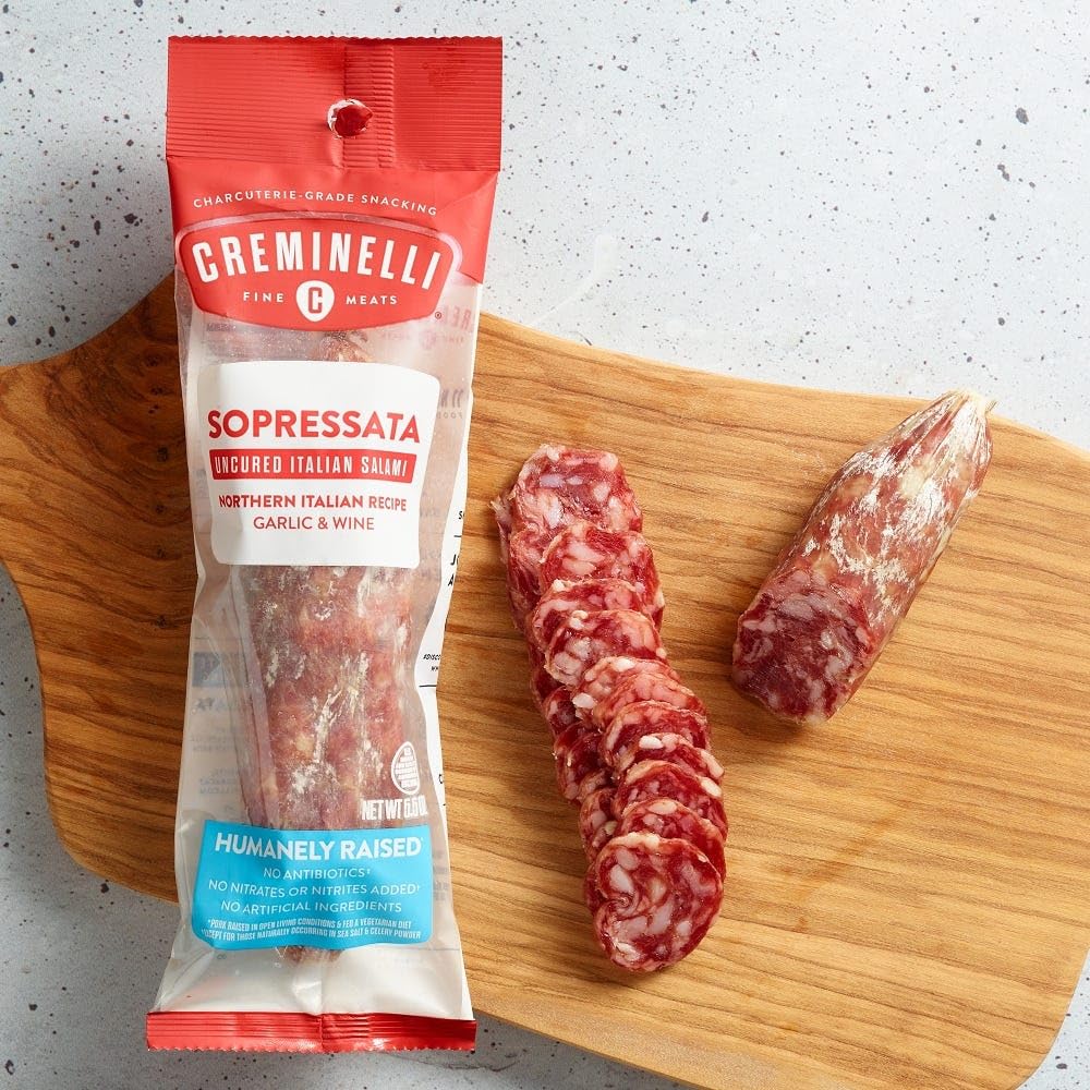 Creminelli Fine Meats Salami Sopressata, 5.5 Ounce -- 9 per case.