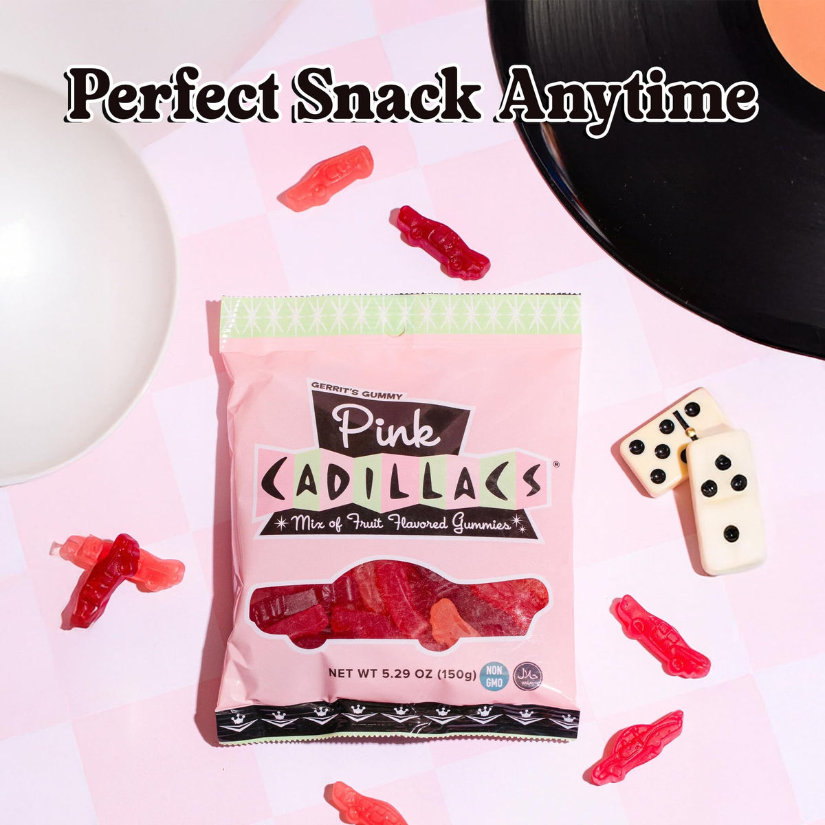 Gerrit's Gummy Pink Cadillacs, 5.2 Ounces