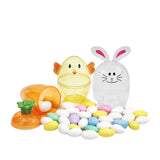 Fillable Easter Carrots, Bunny, and Chick 144-Pack Containers, Perfect Characters for Easter Egg Hunt, Basket Stuffers Filler, Surprise Carrot