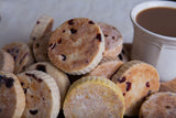 Welsh Cakes by Welsh Baker - 2 Flavor Variety Box - 8 Cakes in All - 4 cakes per Package - Currant and Blueberry
