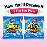 DOUzzle Kosher, Stack 'n Snack Candy Blocks, Edible Bricks, Building Blox, Construction Cake Toppers, (2 Pack), Individually Wrapped Treats, Birthday
