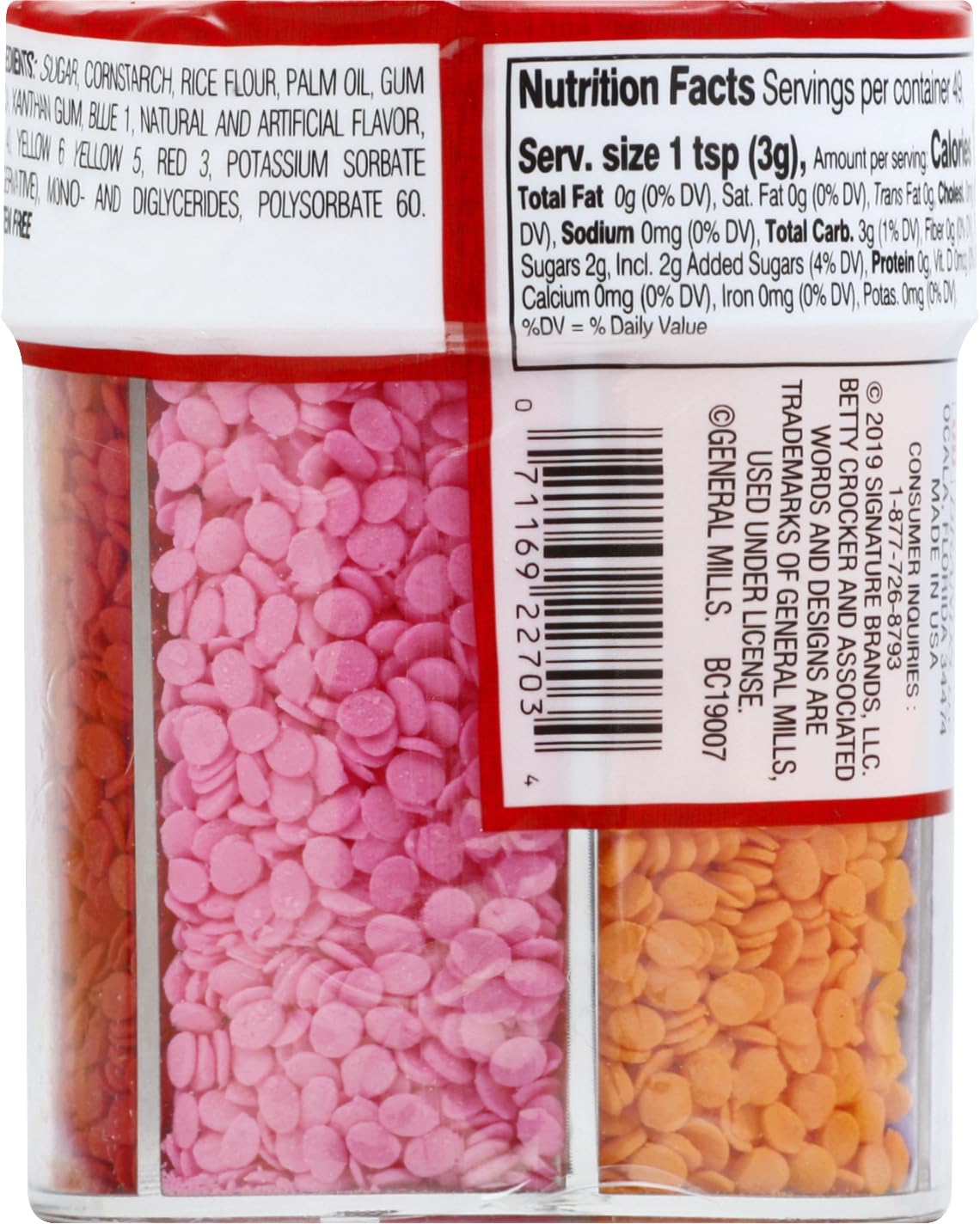 Betty Crocker Sprinkles, Assorted Holiday, 5.1 oz