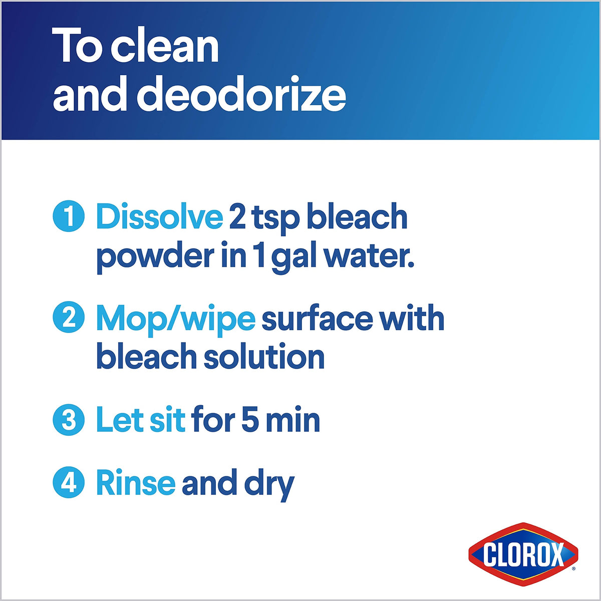 Clorox Concentrated Bleach Powder, 21.1 oz