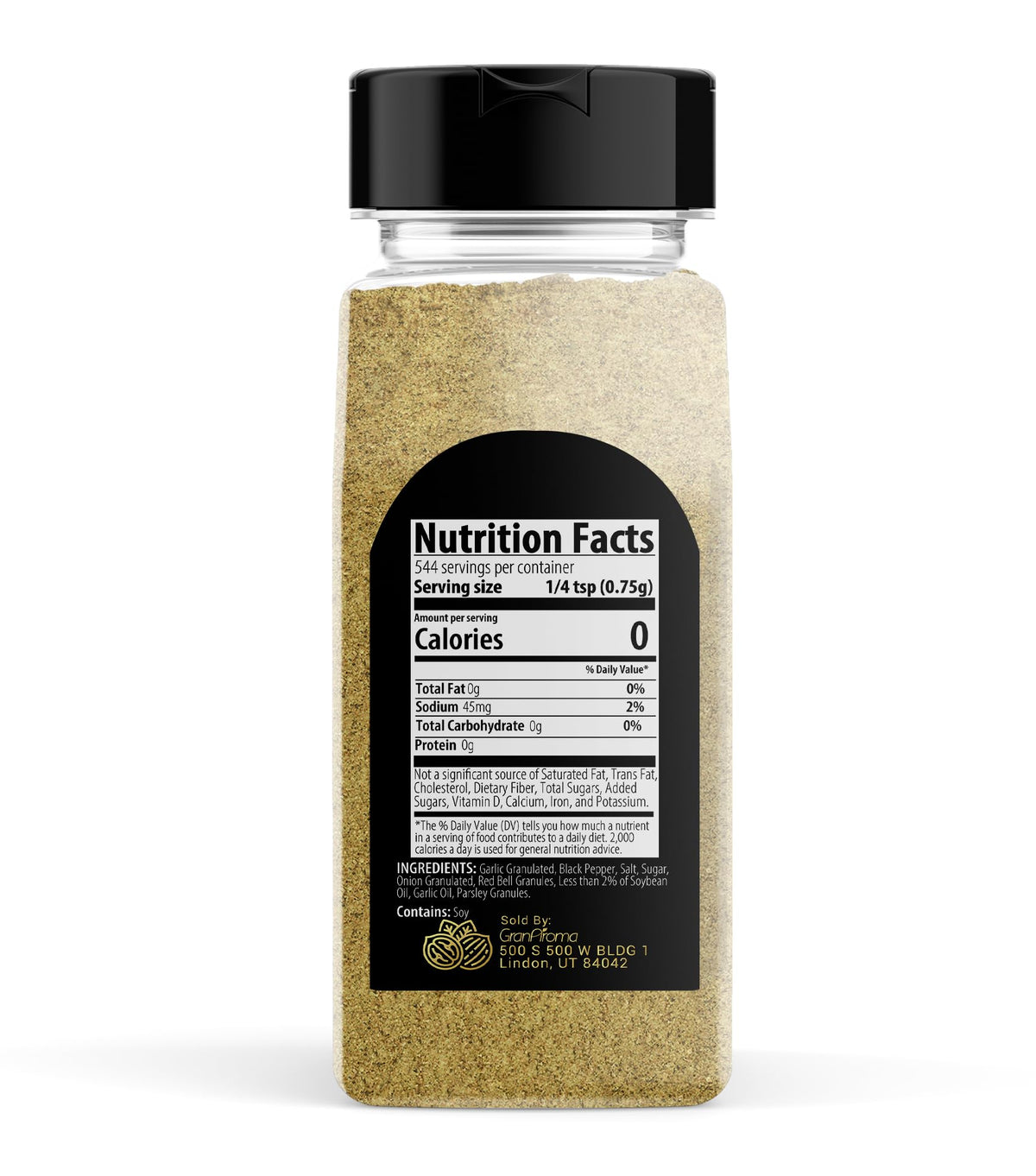 GranAroma Garlic Pepper, 14.4 oz, Seasoning Blend, Soups & Sauces, Aromatic