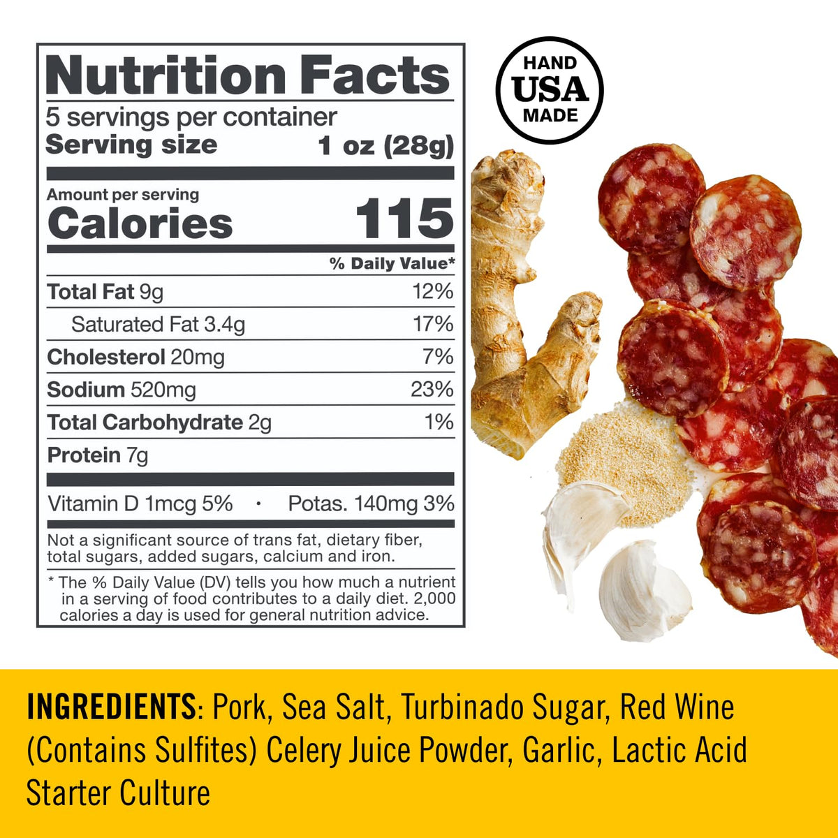 Coro Uncured Classic, Finocchiona & Hot Sopressata Salami Sticks (3 Pack)