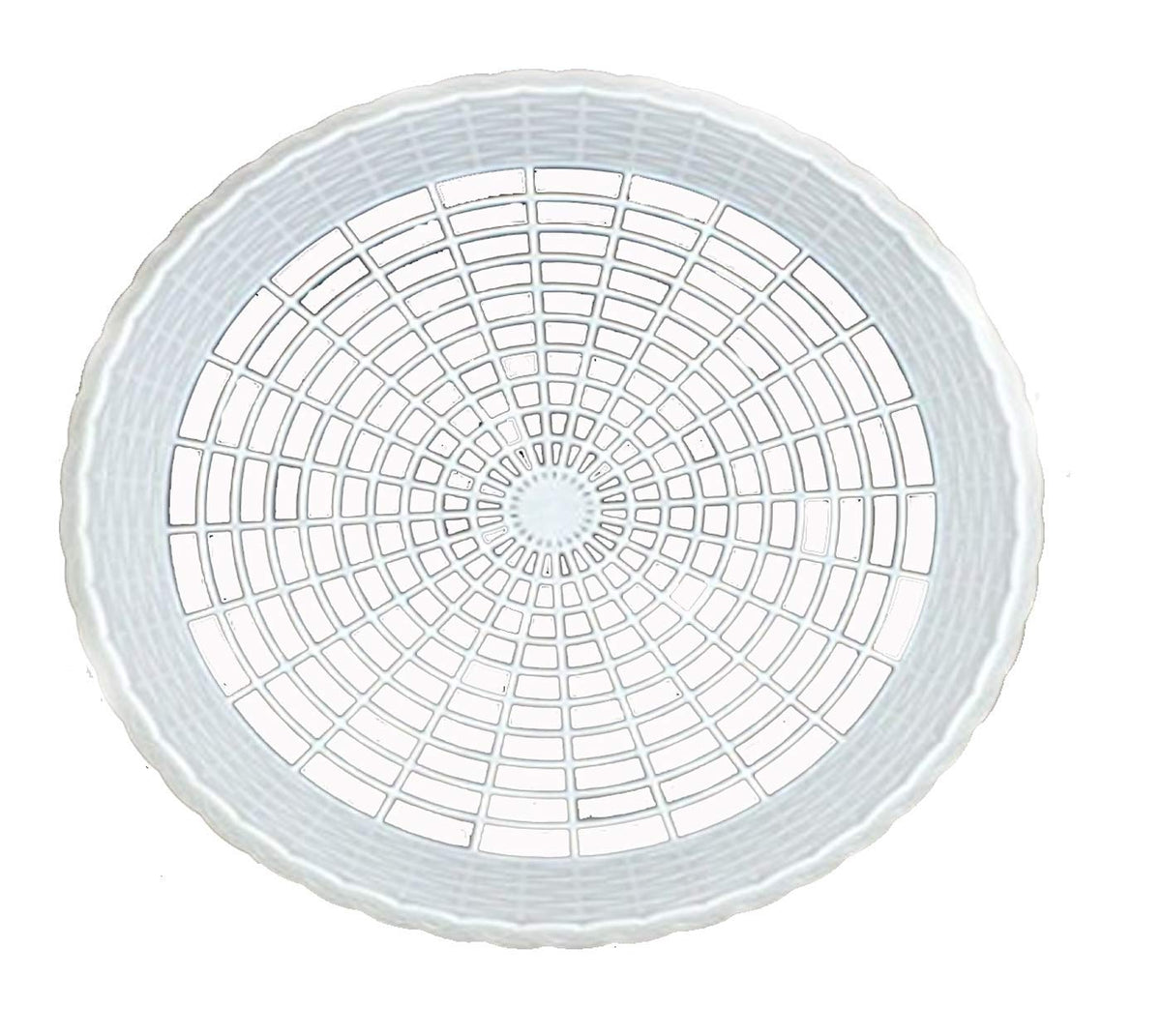 White Maryland 9" Plastic Paper Plate Holders in Count of 8