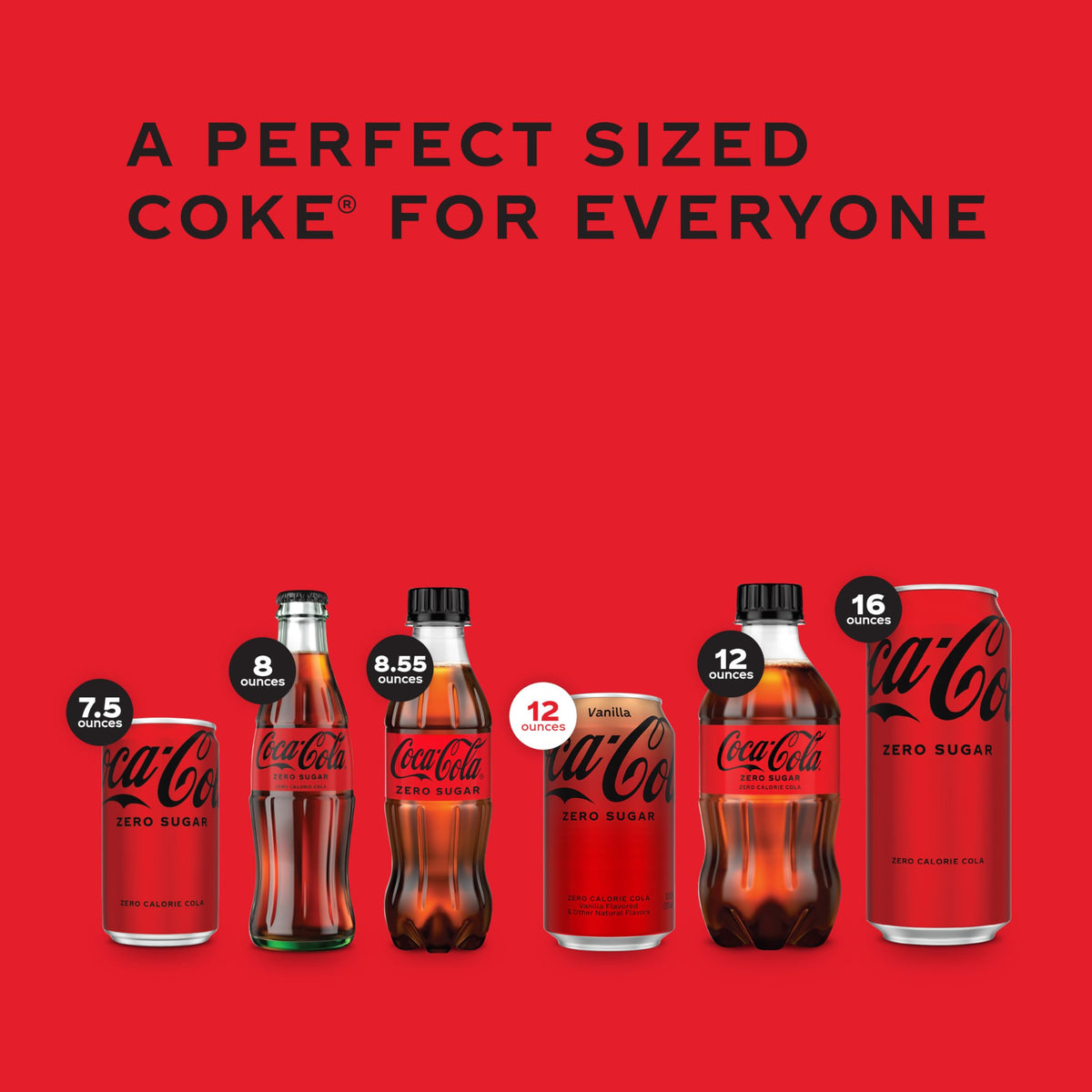 Coca-cola Zero Vanilla Calorie Free, 144 Fl. Oz (Pack of 2) By Goinsane