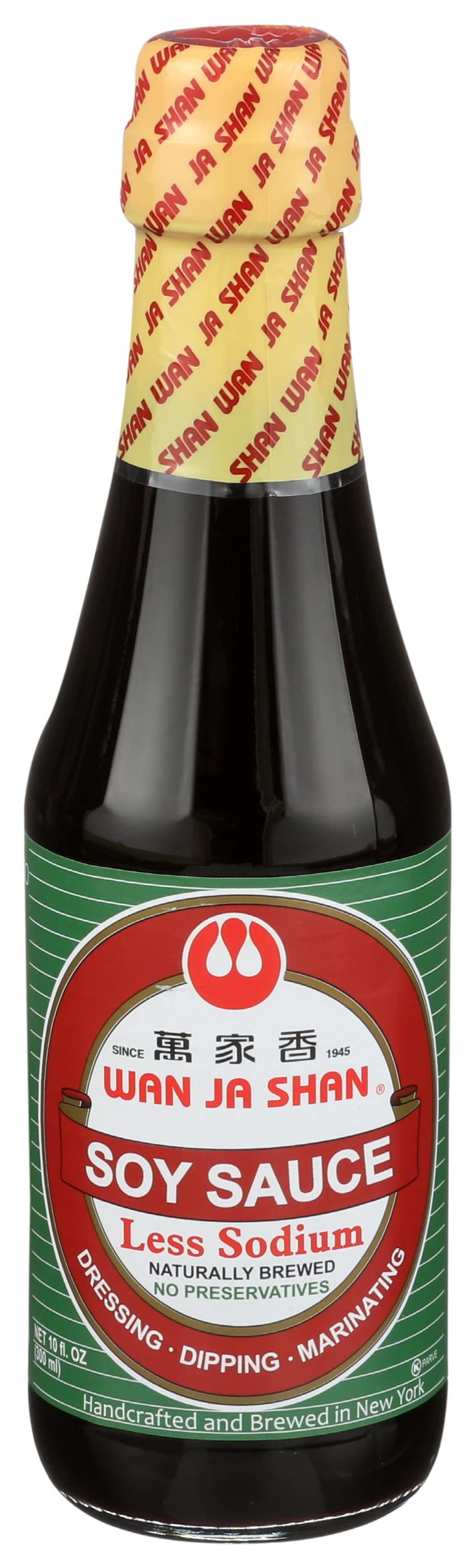 WAN JA SHAN Sauce Soy Light Sodium, 10 FZ