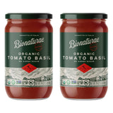 Bionaturae Organic Tomato Basil Pasta Sauce, Pizza, 24 Oz Jar (2 Pack)
