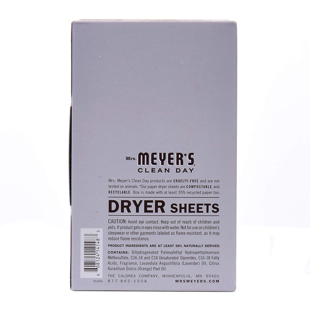 Mrs. Meyer's Clean Day Dryer Sheets (Lavender, 2 Pack, 160 Count)