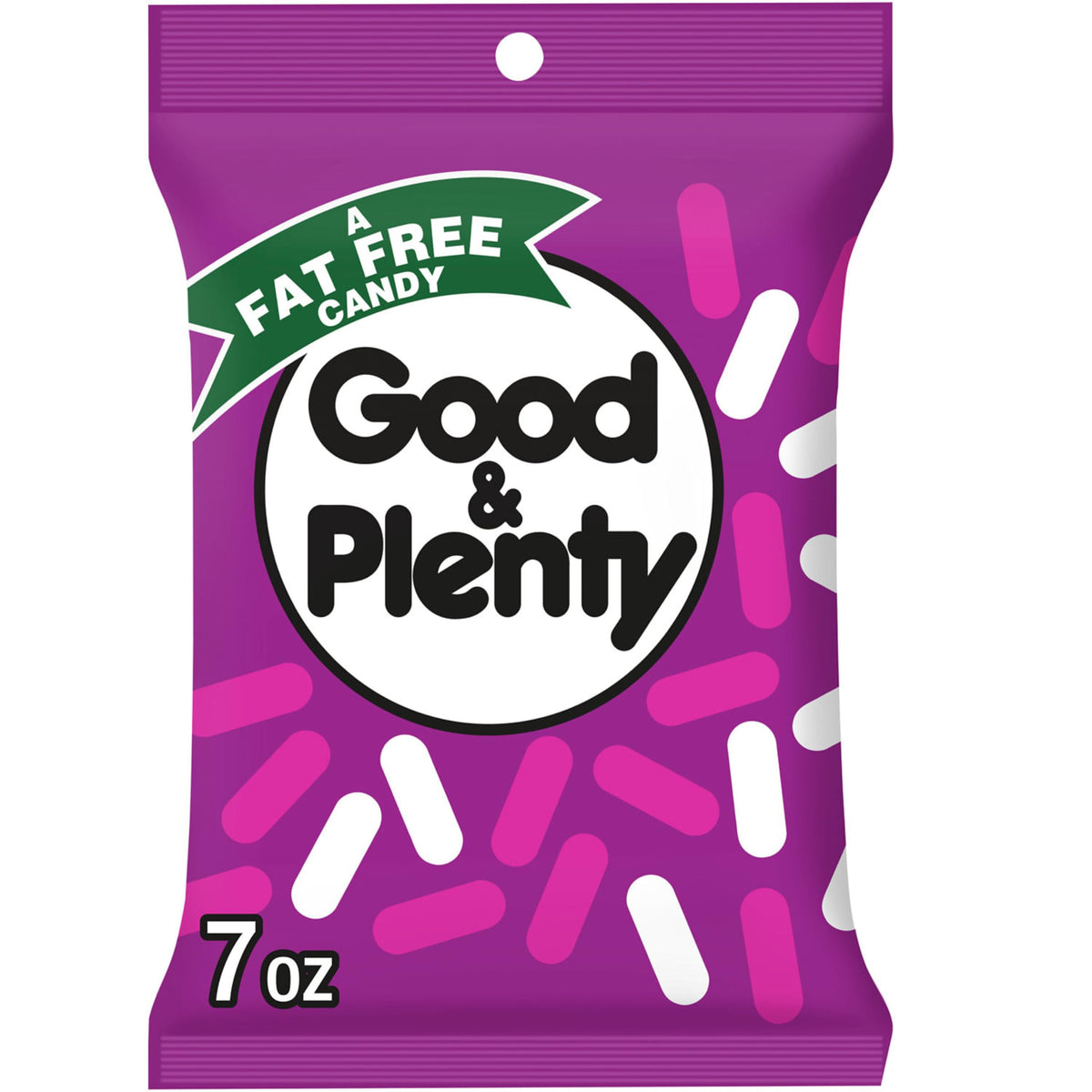 GOOD & PLENTY Licorice Fat Free, Candy Bag, 7 oz